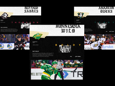 NHL Social Templates branding dark theme design grid grid layout hockey mockup nhl post retro social sports templates web design