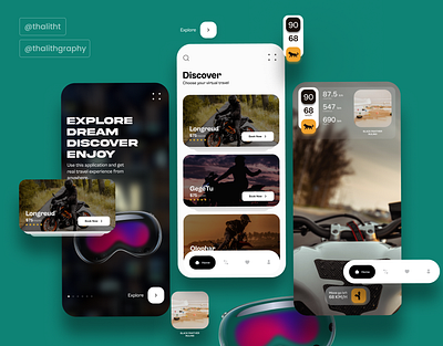 Oculus Travel App User Interface appdesign spatial travelapp ui uidesigner uiux useri ux uxdesign uxdesigner vr