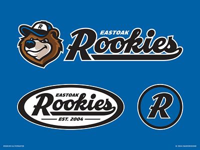 Bear Sports Logo | Rookies baseball logo bear bears branding design illustration logo mascot mascot logo rookez rookies sports sports logo typography typography design vintage wordmark