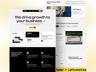 Business Agency Marketing Website Web Design agencia agency agency landing page agency website business clean website creative agency digital agency digital marketing agency digital marketing website landing page marketing agency modern design pagina web sitio web ui ui design web design