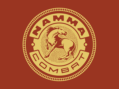 Namma branding crest design graphic design horse illustration lettering logo mma roundel seal typography