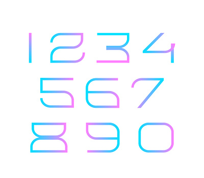 NUMB3RZ PT. 2 design font graphic design illustration minimalism modern numb3ers numbers type typography vector