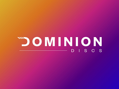 Introducing Dominion Discs branding disc golf disc golf logo dominion discs gradient logo