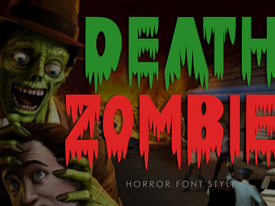 Death Zombie beautiful branding design font font design graphic design halloween handwritten horror illustration kdp logo procreate svg