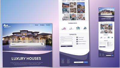 Luxury Houses branding design exclusiveproperties graphic design home house illustration landing logo real estate ui ux