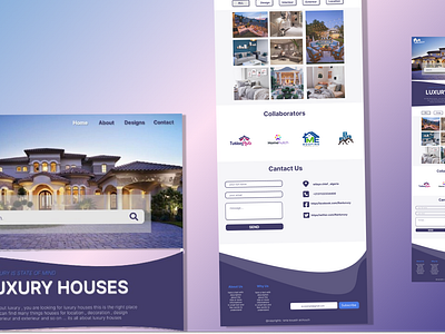Luxury Houses branding design exclusiveproperties graphic design home house illustration landing logo real estate ui ux