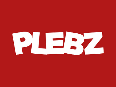 PLEBZ branding design graphic design logo type typography