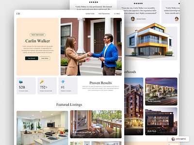 Real Estate | Web Design design agency landing page web design web page website