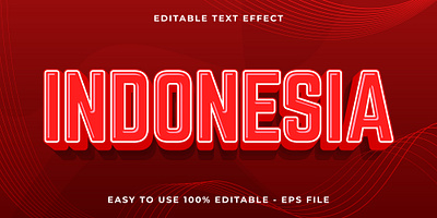 Indonesian Independence Day Text Effect font effect