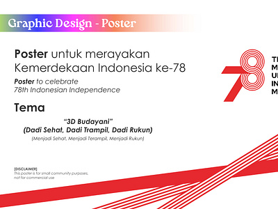 Poster - 78th Indonesian Independence 78 adobe iilustrator branding graphic design independence day indonesia key visual penup poster