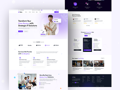 IT Bussiness Website Template agency business business template it business saas seo ui ui template web template web ui website
