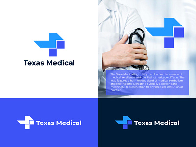 Texas Medical logo, emergency icon, hospital sign, medicine icon branding care clinic creative doctor health healthy hospital icon logo logo design logotype medical medicine medicine icon pharmaceutical pharmacy plus t letter plus icon typography
