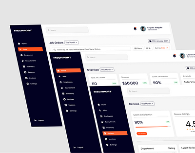 Dashboard - Automobile Administrative Dashboard product design ui ui design