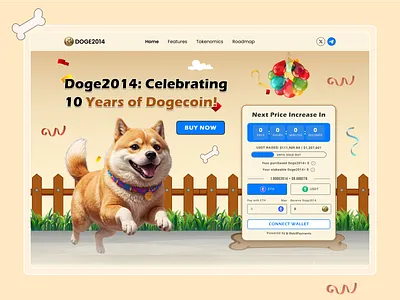 Doge - Meme Coin Website doge coin website meme coin website meme presale website meme token website presale presale website