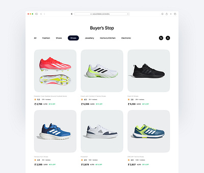 Buyer's Stop - An e-commerce store aestheticdesign cleanlayout design e commerce e commerce componenets e commerce design e commerce shop e commerce website minimalisticdesign online shop online store ui uidesign uiux ux uxdesign