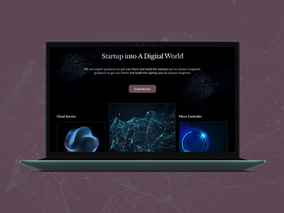Nano Company company design introduction landing page ui ui design web design