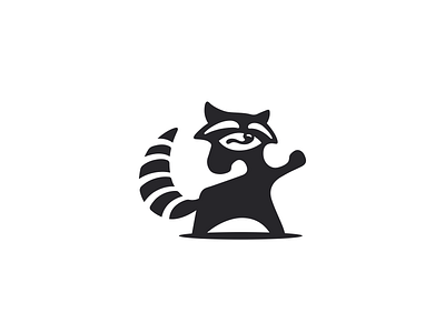 Raccoon Bandit Logo animal bandit boxer brand branding for sale logo mark nagual design raccoon
