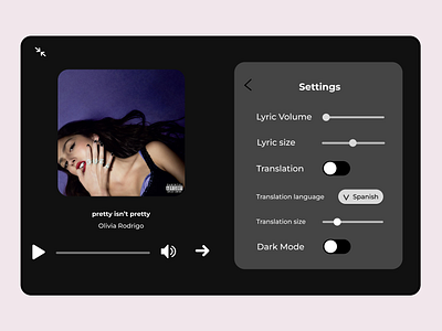 Daily UI 100 Days Challenge - Day 007 dailyui settings ui