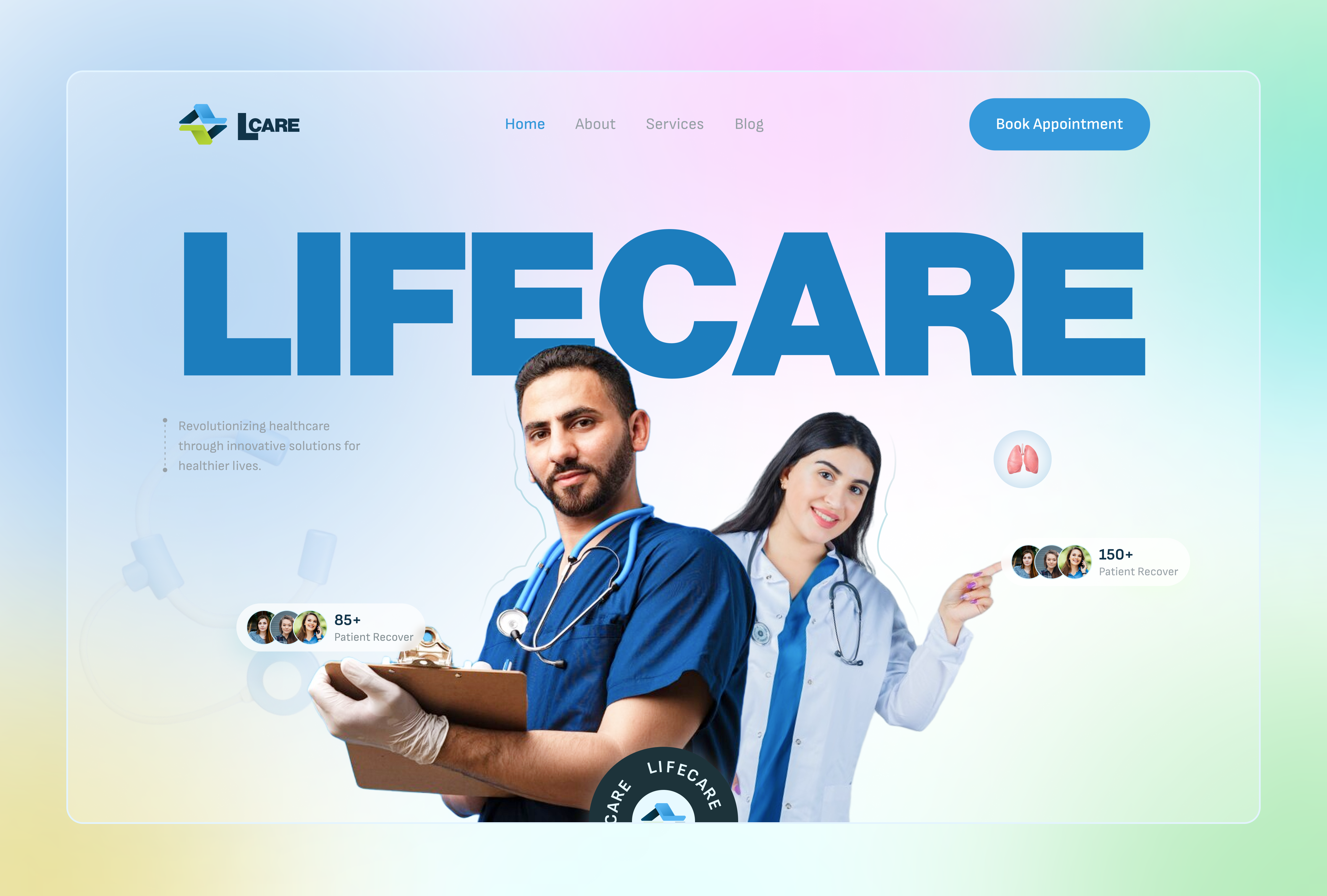 Medical service health care hospital interface landing page medical service ui ui design uiux design user experience ux website