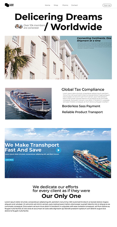 ship transhport web 3d banner branding design graphic design illustration illustrator logo motion graphics photoshop vector webdesiging