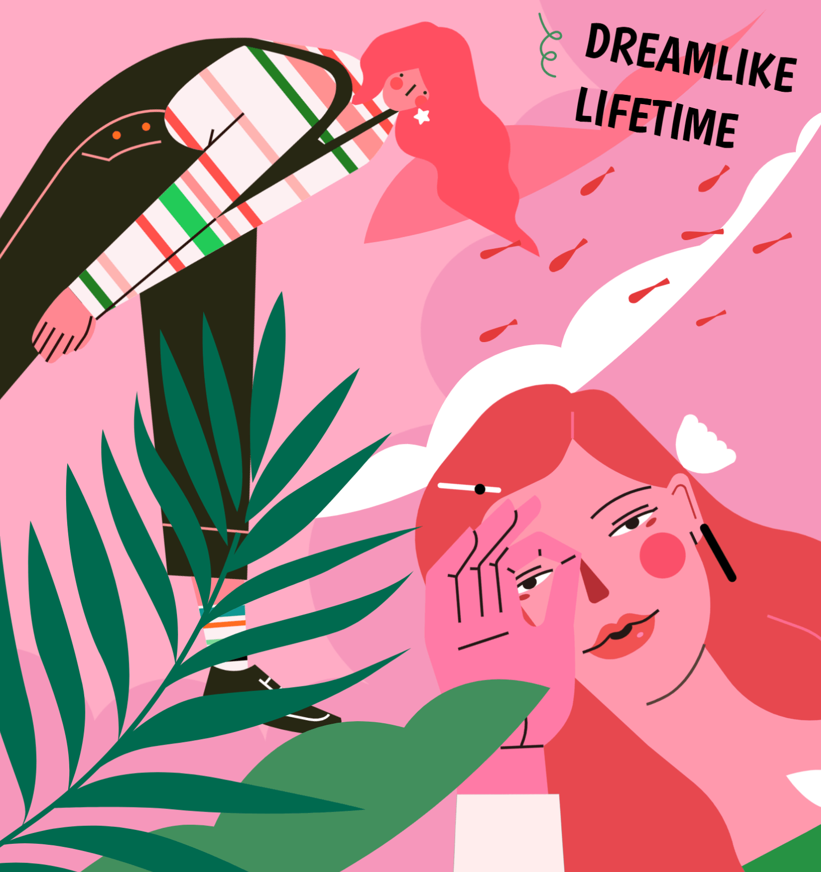 小园素作品 ：水中观 ① design flat graphic design illustration vector