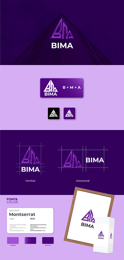 Logo Custom & Brand Identity for custom - BIMA brand branding design graphic design identity logo vector