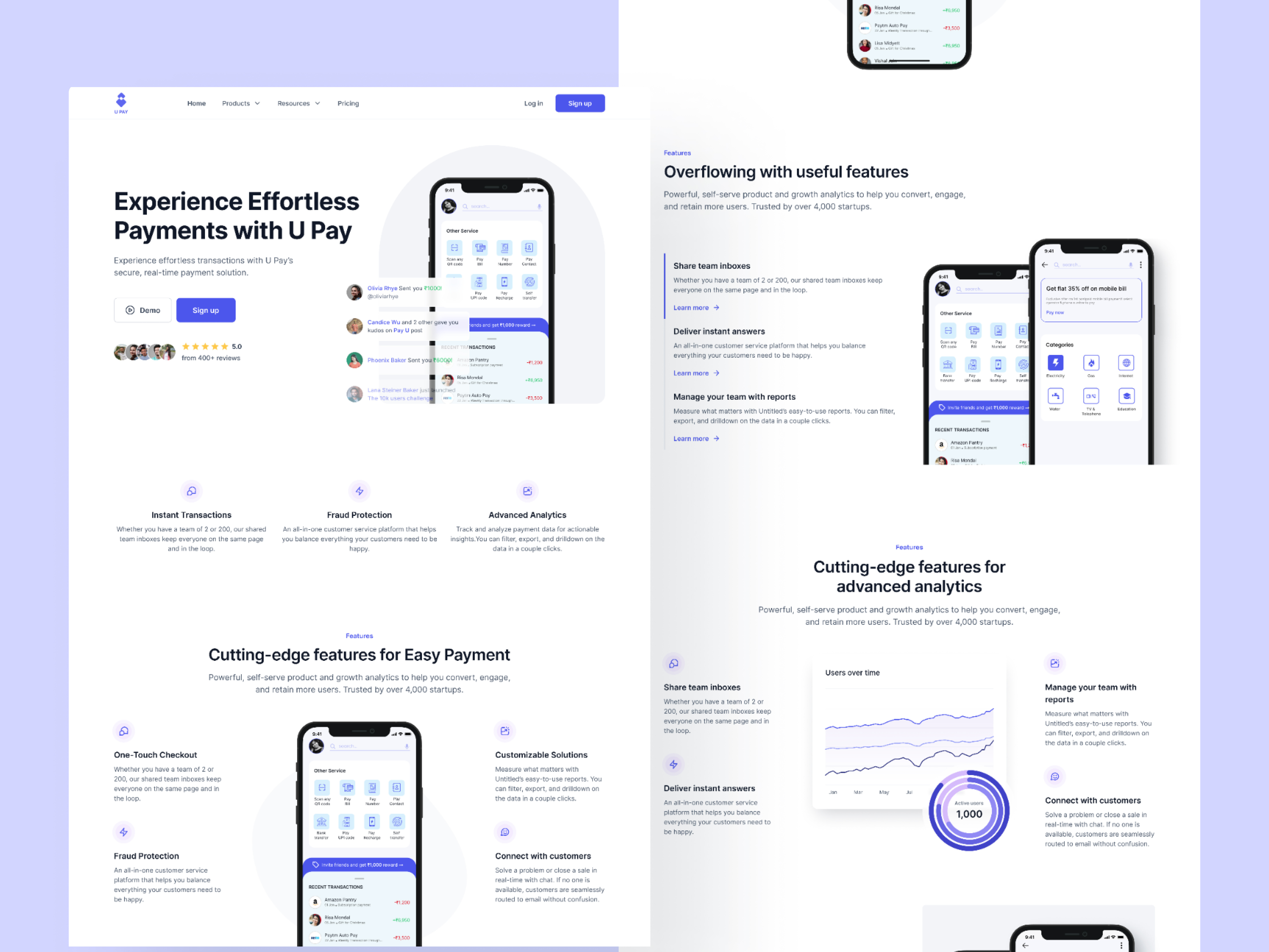 Online Payment app landing page design app landing page design fintech app landing page design landing page design landing page inspiration ui ui design uiux uiux design user interface design web ui web ui design web ui mockup website design website mockup website ui