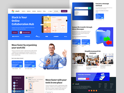 Slack Redesign Website design home page home page design home page designer homepage landing page design landing page designer landong page slack slack for windows slack new 2024 slack new design slack redesign slack updates slack versions slackchanges web web page website website design