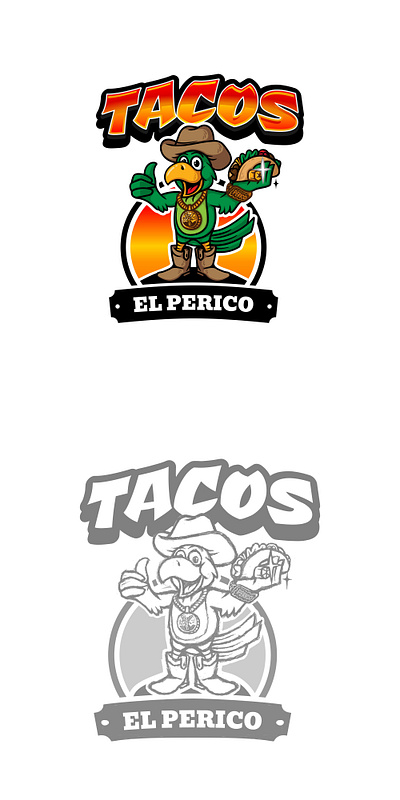 Design project - Tacos el perico 3d animation branding business cartoon design graphic design illustration isolated logo motion graphics ui vector white