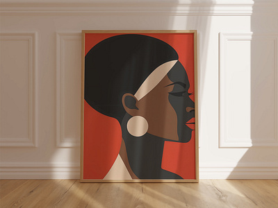 Elegance Embodied - A Sophisticated African American Woman black woman portrait