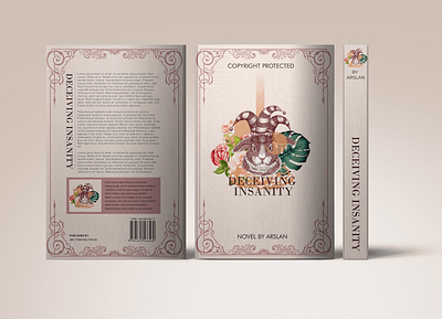 Deceiving Insanity - Book Cover Design book cover booklet branding graphic design illustration vector