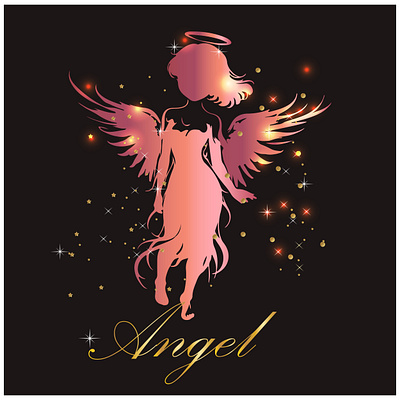 Angel vectors www.freepik.com/author/artistmeem angel branding graphic logo vector wings