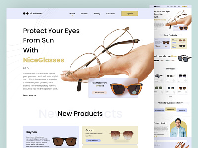 Such an Amazing Website of Glasses amazing design eyes glasses iran shiraz ui ux website