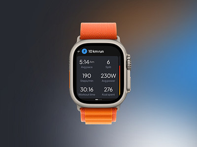 Smartwatch UI - fitness tracker app ui fitness health landing page smart watch ui smartwatch ui tracker ui ui challenge ui design ui exploration ux webdesign