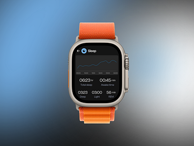 Smart watch UI - sleep tracker design exploration device design landingapge smartwatch ui tracker ui ui challenge ui design ui ux ux webdesign