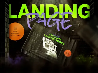 Landing page | Portfolio for developer branding design developer illustration landing landing page portfolio services site ui ux web website