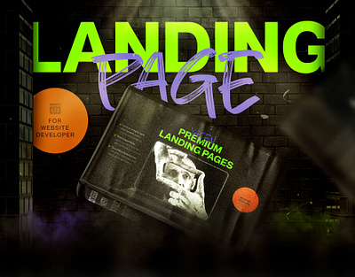 Landing page | Portfolio for developer branding design developer illustration landing landing page portfolio services site ui ux web website
