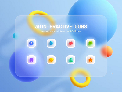 3D Interactive Icons-Microsoft Wind Animation 3d animation background design icon interactive microsoft spline style