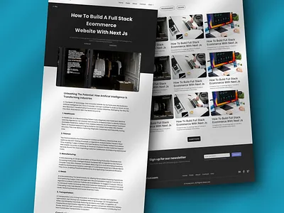 PulseLoom - blog design blog design graphic design landing page ui uiux ux