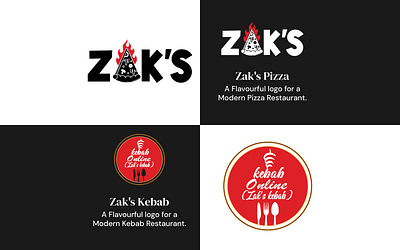 Logo design for Pizza & Kebab restaurant brand identity branding burger food logo kebab logo menu card pizza restaurant restaurant logo