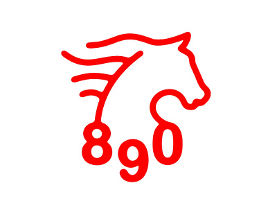890 Prod. Concept branding design doodle drawing film graphic design horse illustration logo logo system typography vector