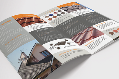 Design and layout of the roofing materials catalog branding catalog design catalog layout design graphic design layout print design