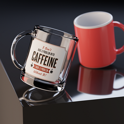 Brewing Realism: 3D Coffee Cup Render in Blender 3d 3d modeling adobe photshop blender cofee mug coffee cup glass mug photorealistic product product render product rendering product visualization render