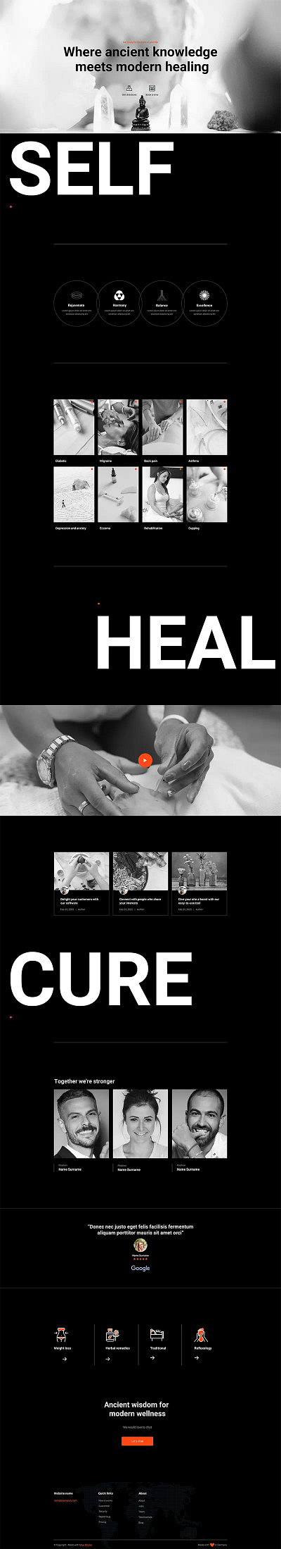 Home page for Acupuncture homepage