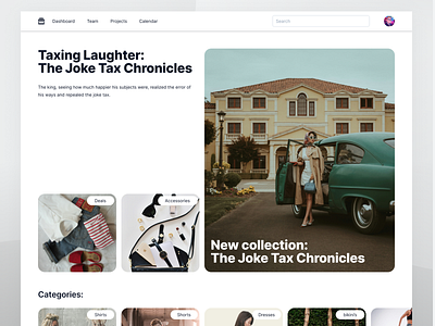 Taxing Laughter - Ecommerce Page branding design e commerce ecommerce graphic design ui ui design ux uxdesign