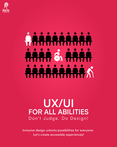 Designing for Everyone: UI/UX Accessibility accessibility branding design graphic design poster ui ux vector