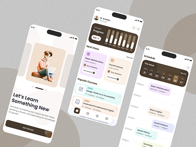 BeingSmart - Learning is fun app design app designs app screen app screens app screens design educational app mobile app mobile app design mobile screens mobile screens design ui uiux user experience user experience design user interface user interface design