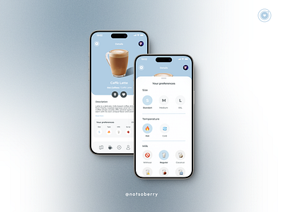 COFIN — coffee search app (2023) android coffee coffee shop design drink app graphic design home screen ios location menu mobile app order preferences search ui uiux ux