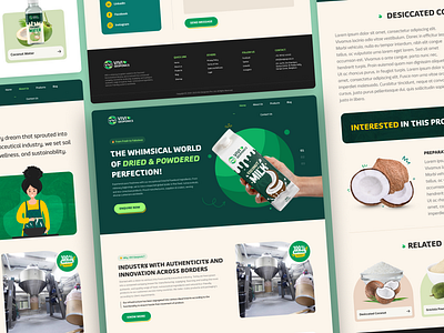 Website Design for Vivi Geoponics design landing page ui