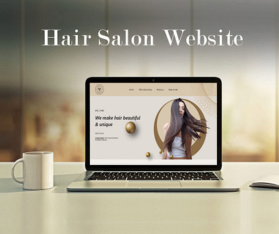 Hair Salon Website graphic design webdesign